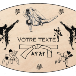 Plaque personnalisé sur le thème du judo et karaté